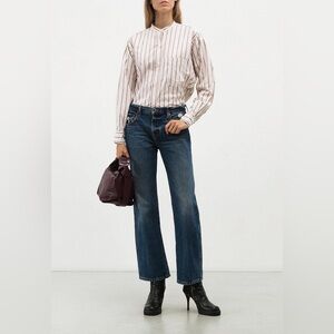 Isabel Marant Étoile Striped Button-down Shirt Long Sleeve EU 42 US 10